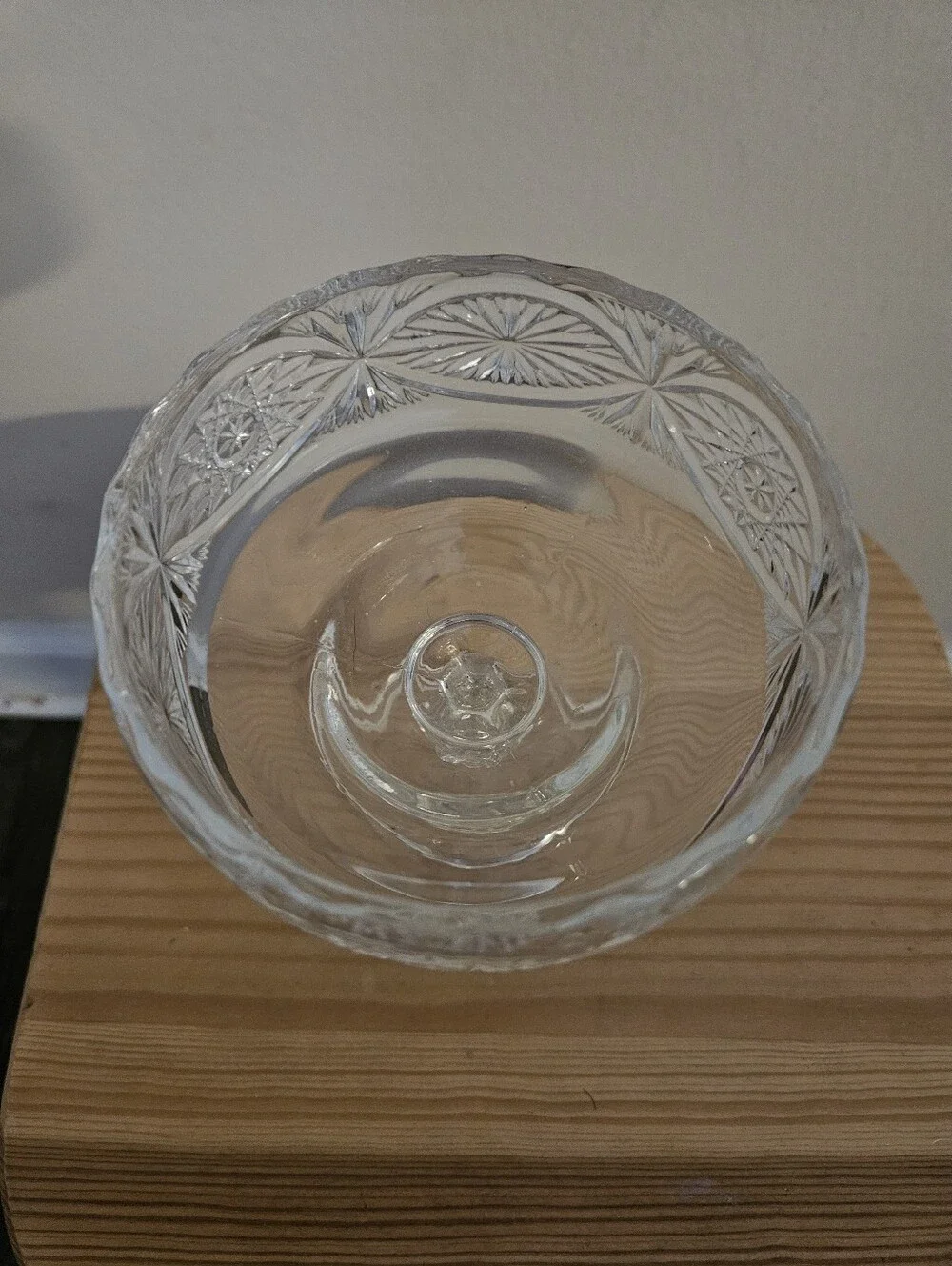 Clear Cut Glass Compote Dessert Bowl - Elegant Home Dining